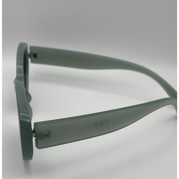 I Sea Marley Sunglasses Green Blue Square Cat Eye Retro - Picture 4 of 8